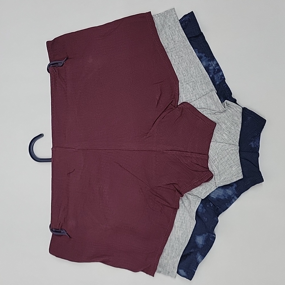 Lucky Brand Women's Boyshorts Set - Blue, Gray, Red - Picture 3 of 6